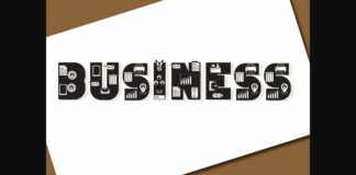 Business Font Poster 1