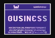 Business Font Poster 1