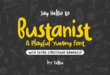 Bustanist Font Bustanist Font Poster 1