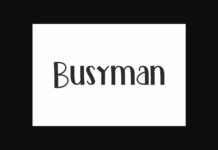 Busyman Font Poster 1