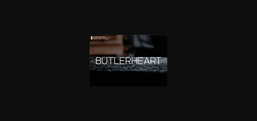 Butlerheart Font Poster 3