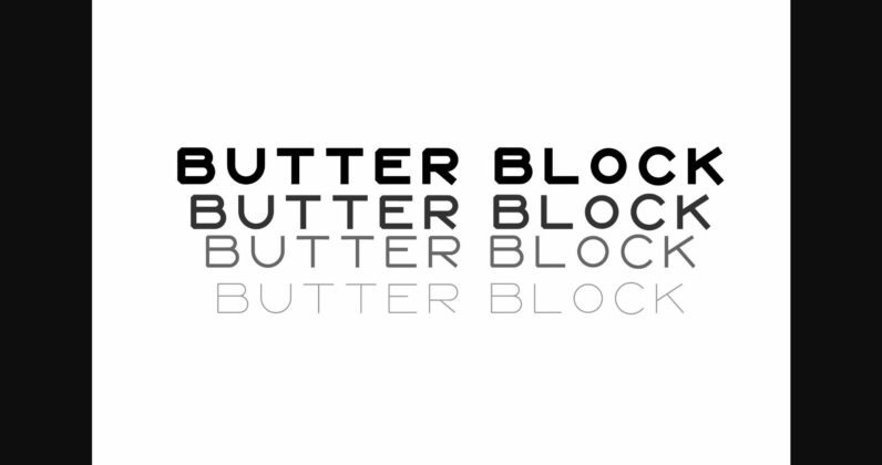 Butter Block Font Poster 3