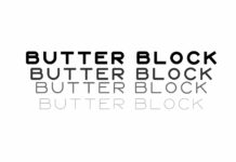 Butter Block Font Poster 1