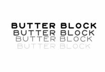 Butter Block Font Poster 1