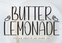 Butter Lemonade Font Poster 1