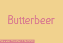 Butterbeer Font Poster 1