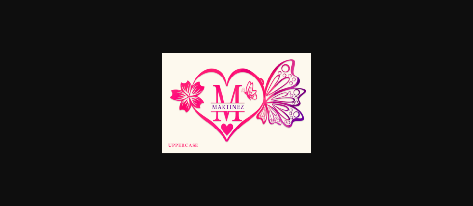 Butterflies Monogram Font Poster 2