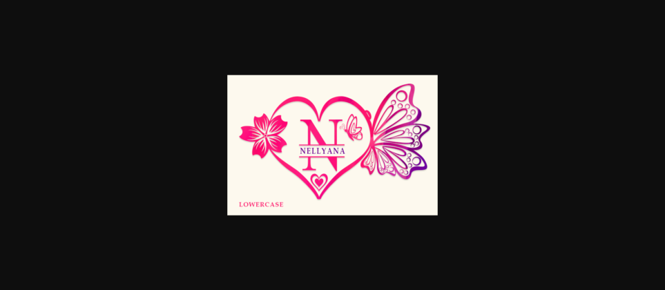 Butterflies Monogram Font Poster 5