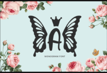 Butterfly Font Poster 1