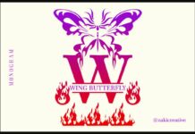 Butterfly Fire Monogram Font Poster 1