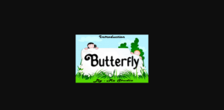 Butterfly Font Poster 1