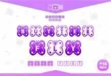 Butterfly Font Butterfly Font Poster 1