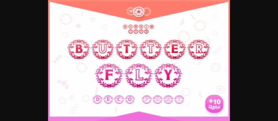 Butterfly Font Poster 3