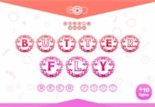 Butterfly Font Poster 1