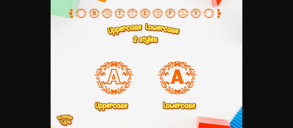 Butterfly Font Poster 4