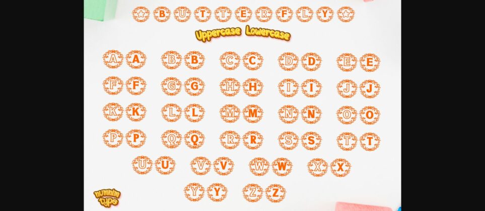 Butterfly Font Poster 11