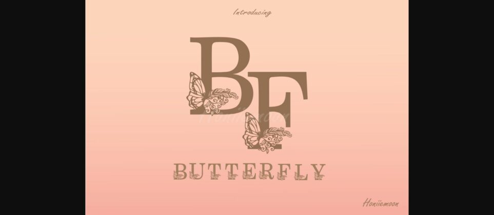 Butterfly Font Poster 3