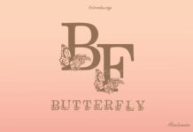 Butterfly Font Poster 1