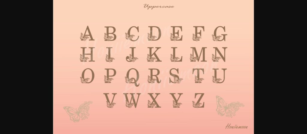 Butterfly Font Poster 4