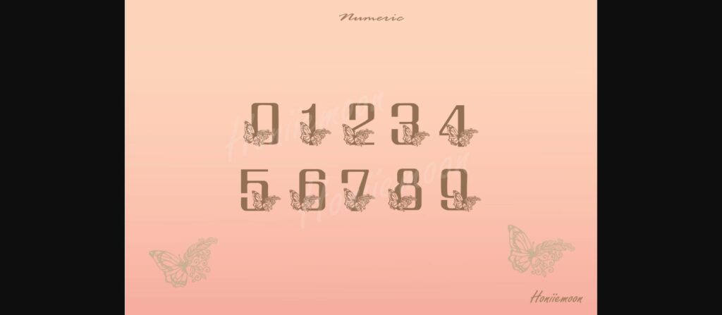 Butterfly Font Poster 5