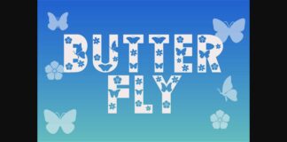 Butterfly Font Poster 1