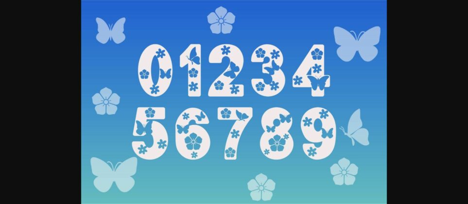 Butterfly Font Poster 5