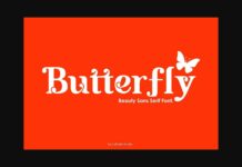 Butterfly Font Poster 1