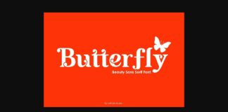 Butterfly Font Poster 1