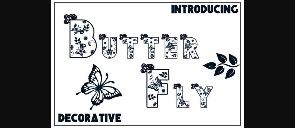 Butterfly Font Poster 1