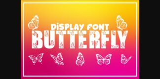 Butterfly Font Poster 1