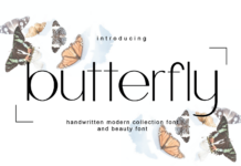 Butterfly Font Poster 1