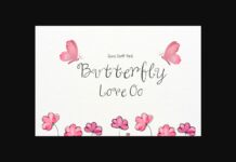 Butterfly Love Oo Font Poster 1