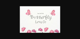 Butterfly Love Oo Font Poster 1