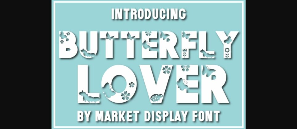 Butterfly Lover Font Poster 3