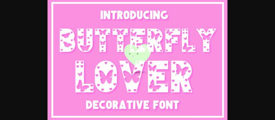 Butterfly Lover Font Poster 3
