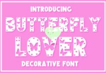Butterfly Lover Font Poster 1