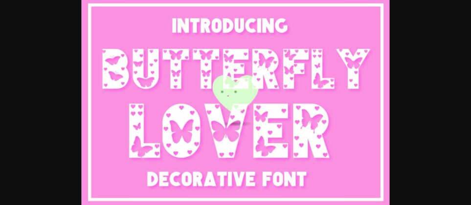 Butterfly Lover Font Poster 1