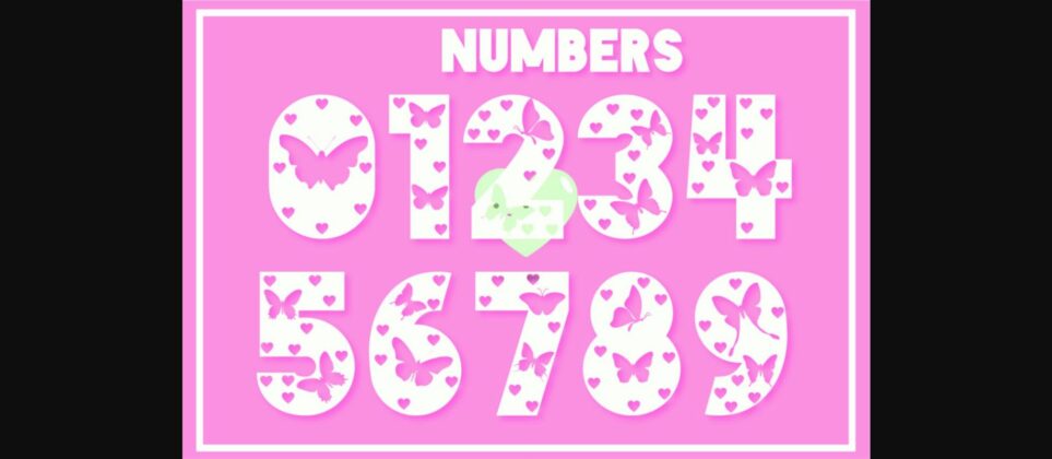 Butterfly Lover Font Poster 5