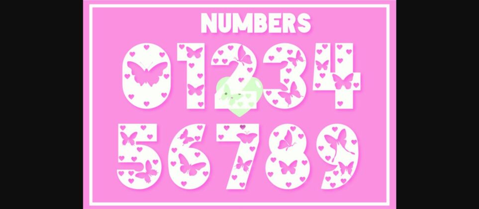 Butterfly Lover Font Poster 5