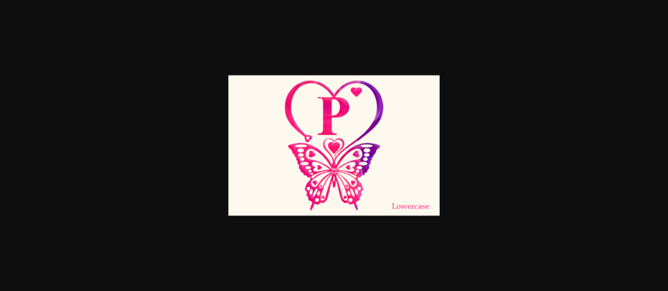 Butterfly Lover Monogram Font Poster 10