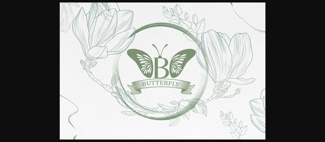 Butterfly Monogram Font Poster 3