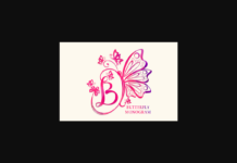 Butterfly Monogram Font Poster 1