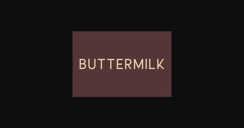 Buttermilk Font Poster 3