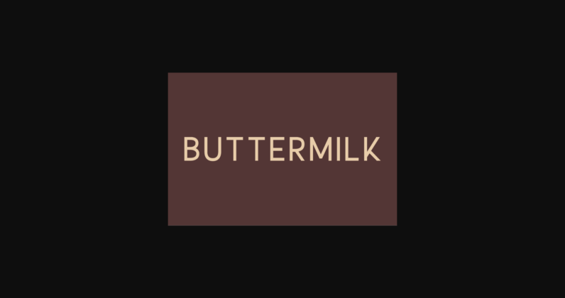 Buttermilk Font Poster 1