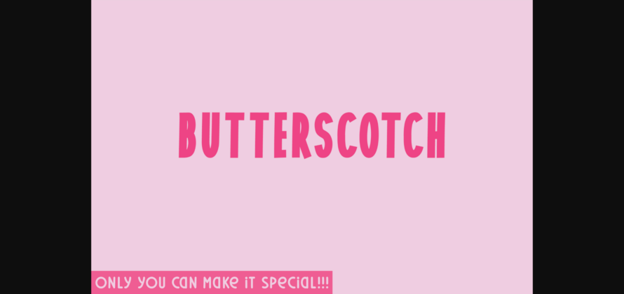 Butterscotch Font Poster 3