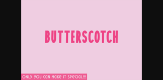 Butterscotch Font Poster 1