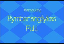 Bymberangiykas Full Font Poster 1