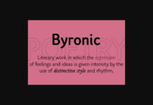 Byronic Font Poster 1