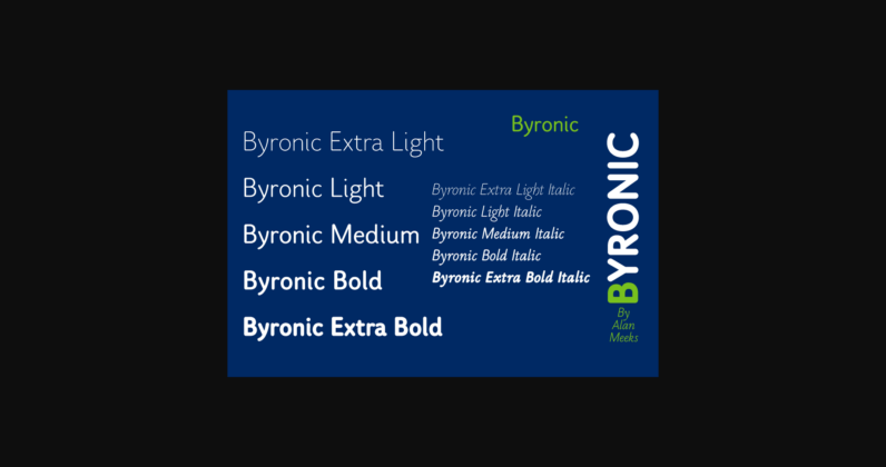 Byronic Font Poster 7