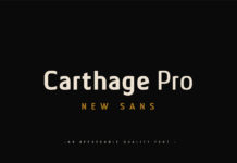 CARTHAGE PRO Font Poster 1